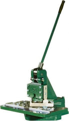 Tennsmith - 6 x 6" Notching Dimension, Metal Notcher - 1.25mm Max Mild Steel Capacity - Apex Tool & Supply