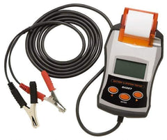 Solar - 6 to 24 Volt Digital Battery & System Tester with Integrated Printer - 40 to 2,000 CCA Range, 10' Cable - Apex Tool & Supply