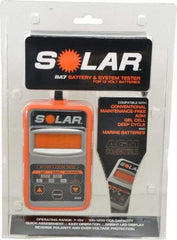 Solar - 12 Volt Digital Battery & System Tester - 100 to 1,100 CCA Range, 1-1/2' Cable - Apex Tool & Supply