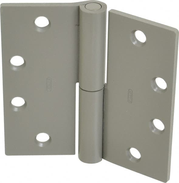 Stanley - 4-1/2" Long x 4-1/2" Wide Steel Full Mortise Commercial Hinge - Apex Tool & Supply