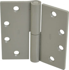 Stanley - 4-1/2" Long x 4-1/2" Wide Steel Full Mortise Commercial Hinge - Apex Tool & Supply