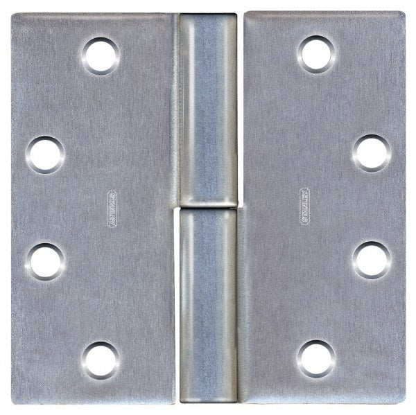 Stanley - 4-1/2" Long x 4-1/2" Wide 304 Stainless Steel Full Mortise Commercial Hinge - Apex Tool & Supply
