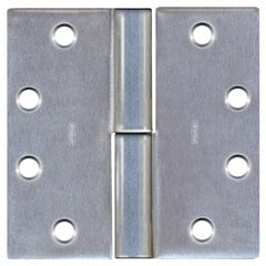 Stanley - 4-1/2" Long x 4-1/2" Wide 304 Stainless Steel Full Mortise Commercial Hinge - Apex Tool & Supply