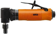 Dotco - 1/4" Collet, Angle Handle, Air Angle Die Grinder - 20,000 RPM, Rear Exhaust, 23 CFM, 0.4 hp, 90 psi, 1/4" Inlet - Apex Tool & Supply