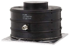 Tech Products - 5/8-11 Bolt Thread, 13-1/2" Long x 13-1/2" Wide x 3-1/2" High Pneumatic Stud Mount Leveling Pad & Mount - 4,800 Max Lb Capacity, 13.31" Base Diam - Apex Tool & Supply
