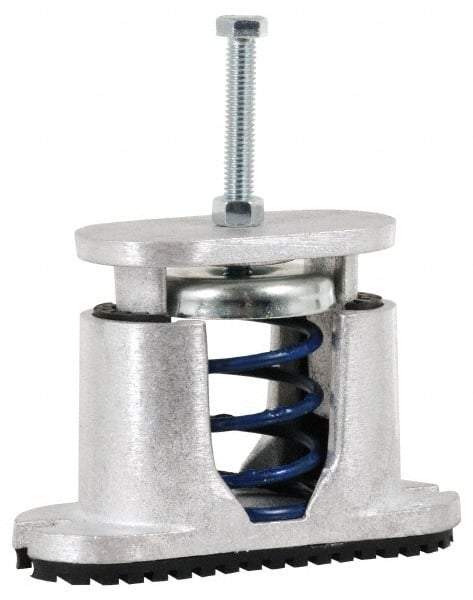 Tech Products - 3/8-16 Bolt Thread, 5-3/4" Long x 2-1/4" Wide x 3-7/8" High Aluminum Housed Spring Mounts - 60 Max Lb Capacity, 3" Thread Length - Apex Tool & Supply