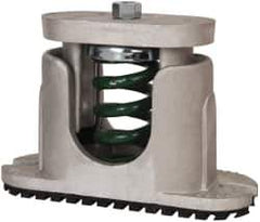 Tech Products - 1/2-13 Bolt Thread, 7-3/4" Long x 2-5/8" Wide x 5" High Aluminum Housed Spring Mounts - 900 Max Lb Capacity, 3-1/2" Thread Length - Apex Tool & Supply