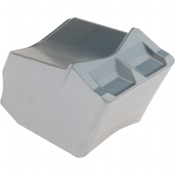 Iscar - GFN12 W IC328 Grade, 0.5" Cutting Width, Carbide Cutoff Insert - 0° Neutral Lead Angle, 0.0335" Cnr Rad, TiCN Coated, Single End - Apex Tool & Supply