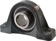 Browning - 1-7/16" ID, 7-1/4" OAL x 4-3/16" OAH Pillow Block - 4,467 Lb Static Cap, 7,340 Lb Dyn Cap, 5-17/32" Btw Mnt Hole Ctrs, 2-1/8" Base-to-Ctr Ht, Cast Iron - Apex Tool & Supply