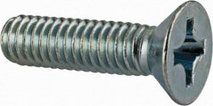 Value Collection - 5/16-18 UNC, 1-1/4" OAL Phillips Drive Machine Screw - Flat Head, Grade J82 Steel, Zinc-Plated Finish, Without Washer - Apex Tool & Supply