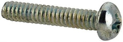 Value Collection - #4-40 UNC, 5/8" Length Under Head Phillips Drive Machine Screw - Round Head, Grade J82 Steel, Zinc-Plated Finish, Without Washer - Apex Tool & Supply