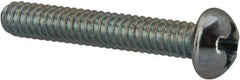 Value Collection - #5-40 UNC, 3/4" Length Under Head Phillips Drive Machine Screw - Round Head, Grade J82 Steel, Zinc-Plated Finish, Without Washer - Apex Tool & Supply