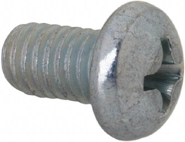 Value Collection - #10-32 UNF, 5/16" Length Under Head Phillips Drive Machine Screw - Round Head, Grade J82 Steel, Zinc-Plated Finish, Without Washer - Apex Tool & Supply