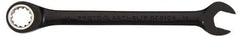 Proto - 11mm 12 Point Combination Wrench - 15° Head Angle, 6-9/16" OAL, Steel, Black Chrome Finish - Apex Tool & Supply