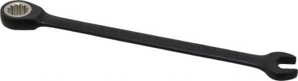 Proto - 8mm 12 Point Combination Wrench - 15° Head Angle, 5-1/2" OAL, Steel, Black Chrome Finish - Apex Tool & Supply
