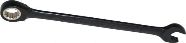 Proto - 10mm 12 Point Combination Wrench - 15° Head Angle, 6-1/4" OAL, Steel, Black Chrome Finish - Apex Tool & Supply