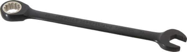 Proto - 12mm 12 Point Combination Wrench - 15° Head Angle, 6-3/4" OAL, Steel, Black Chrome Finish - Apex Tool & Supply