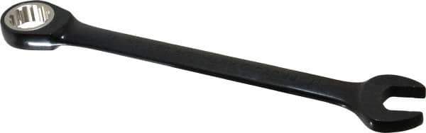 Proto - 17mm 12 Point Combination Wrench - 15° Head Angle, 8-7/8" OAL, Steel, Black Chrome Finish - Apex Tool & Supply