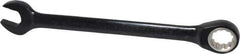 Proto - 18mm 12 Point Combination Wrench - 15° Head Angle, 9-5/16" OAL, Steel, Black Chrome Finish - Apex Tool & Supply