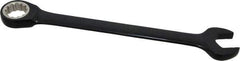 Proto - 19mm 12 Point Combination Wrench - 15° Head Angle, 9-3/4" OAL, Steel, Black Chrome Finish - Apex Tool & Supply