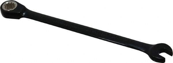 Proto - 1/4" 12 Point Combination Wrench - 15° Head Angle, 5" OAL, Steel, Black Chrome Finish - Apex Tool & Supply