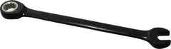 Proto - 3/8" 12 Point Combination Wrench - 15° Head Angle, 6-1/4" OAL, Steel, Black Chrome Finish - Apex Tool & Supply