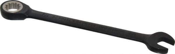Proto - 1/2" 12 Point Combination Wrench - 15° Head Angle, 7" OAL, Steel, Black Chrome Finish - Apex Tool & Supply