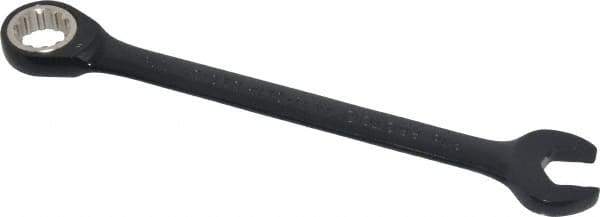 Proto - 9/16" 12 Point Combination Wrench - 15° Head Angle, 7-1/2" OAL, Steel, Black Chrome Finish - Apex Tool & Supply