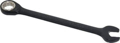 Proto - 9/16" 12 Point Combination Wrench - 15° Head Angle, 7-1/2" OAL, Steel, Black Chrome Finish - Apex Tool & Supply