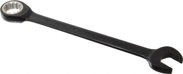 Proto - 11/16" 12 Point Combination Wrench - 15° Head Angle, 8-7/8" OAL, Steel, Black Chrome Finish - Apex Tool & Supply