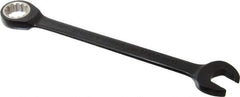 Proto - 11/16" 12 Point Combination Wrench - 15° Head Angle, 8-7/8" OAL, Steel, Black Chrome Finish - Apex Tool & Supply