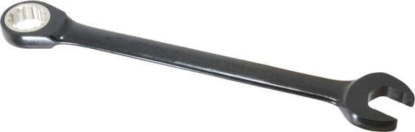 Proto - 3/4" 12 Point Combination Wrench - 15° Head Angle, 9-3/4" OAL, Steel, Black Chrome Finish - Apex Tool & Supply