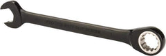 Proto - 1" 12 Point Combination Wrench - 15° Head Angle, 12-3/4" OAL, Steel, Black Chrome Finish - Apex Tool & Supply