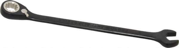 Proto - 8mm 12 Point Combination Wrench - 15° Head Angle, 5-1/2" OAL, Steel, Black Chrome Finish - Apex Tool & Supply