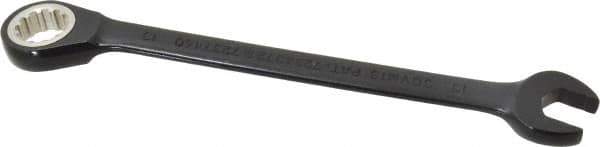 Proto - 13mm 12 Point Combination Wrench - 15° Head Angle, 7" OAL, Steel, Black Chrome Finish - Apex Tool & Supply
