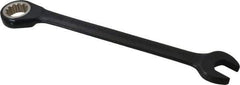 Proto - 16mm 12 Point Combination Wrench - 15° Head Angle, 8-3/16" OAL, Steel, Black Chrome Finish - Apex Tool & Supply