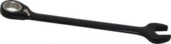 Proto - 17mm 12 Point Combination Wrench - 15° Head Angle, 8-7/8" OAL, Steel, Black Chrome Finish - Apex Tool & Supply