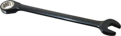 Proto - 19mm 12 Point Combination Wrench - 15° Head Angle, 9-3/4" OAL, Steel, Black Chrome Finish - Apex Tool & Supply