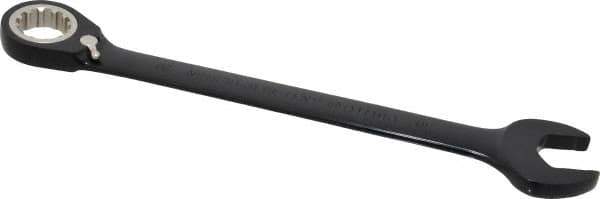 Proto - 30mm 12 Point Combination Wrench - 15° Head Angle, 15-7/8" OAL, Steel, Black Chrome Finish - Apex Tool & Supply