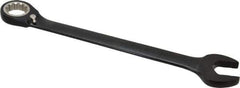 Proto - 34mm 12 Point Combination Wrench - 15° Head Angle, 18-1/8" OAL, Steel, Black Chrome Finish - Apex Tool & Supply