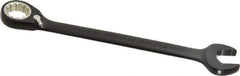 Proto - 11/16" 12 Point Combination Wrench - 15° Head Angle, 8-7/8" OAL, Steel, Black Chrome Finish - Apex Tool & Supply