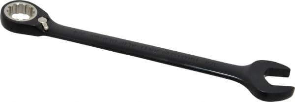 Proto - 3/4" 12 Point Combination Wrench - 15° Head Angle, 9-3/4" OAL, Steel, Black Chrome Finish - Apex Tool & Supply