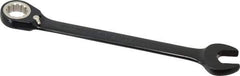 Proto - 13/16" 12 Point Combination Wrench - 15° Head Angle, 11-7/16" OAL, Steel, Black Chrome Finish - Apex Tool & Supply