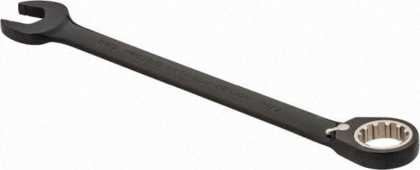 Proto - 1-1/2" 12 Point Combination Wrench - 15° Head Angle, 19-5/16" OAL, Steel, Black Chrome Finish - Apex Tool & Supply