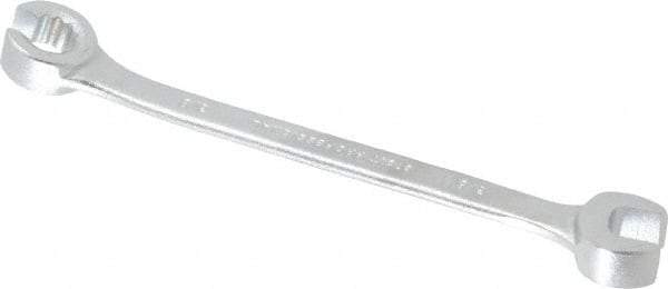 Proto - 3/8", Satin Finish, Combination Flare Nut Wrench - 12 Points, 5-11/16" OAL, Steel, Double End Head - Apex Tool & Supply