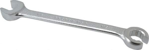 Proto - 1/2 x 1/2", Satin Finish, Combination Flare Nut Wrench - 12 Points, 6-7/16" OAL, Steel, Double End Head - Apex Tool & Supply
