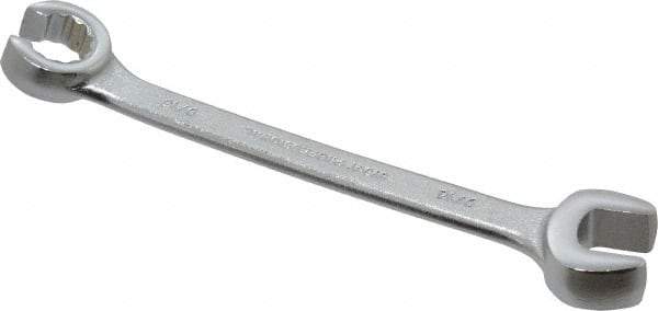 Proto - 9/16 x 9/16", Satin Finish, Combination Flare Nut Wrench - 12 Points, 6-15/16" OAL, Steel, Double End Head - Apex Tool & Supply