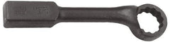 Proto - 4-1/8" 12 Point Striking Box Wrench - Single End, 6-1/4" Head Diam x 2-3/8" Head Thickness, 18" OAL, Steel, Black Finish, 60° Offset - Apex Tool & Supply