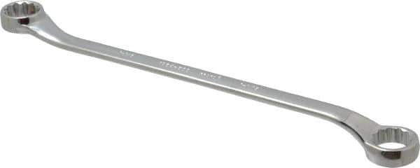 Proto - 11/16" x 1-1/8" 12 Point Offset Box Wrench - Double End, 1-31/64" Head Diam x 41/64" Head Thickness, 16-3/4" OAL, Steel, Polished Finish, 7.5° Offset - Apex Tool & Supply