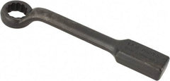 Proto - 1-3/16" 12 Point Striking Box Wrench - Single End, 2-1/16" Head Diam x 13/16" Head Thickness, 11" OAL, Steel, Black Finish, 60° Offset - Apex Tool & Supply